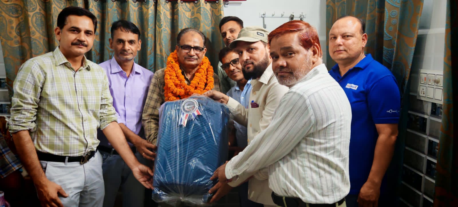 टी०एस०सी०टी० ज़िला टीम ने किया मास्टर सय्यद अरशद अली का सम्मान…