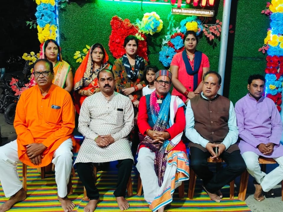 श्री सिद्ध हनुमान मंदिर के १०३ वीं महाआरती में पंडित राजेश तिवारी हुए शामिल